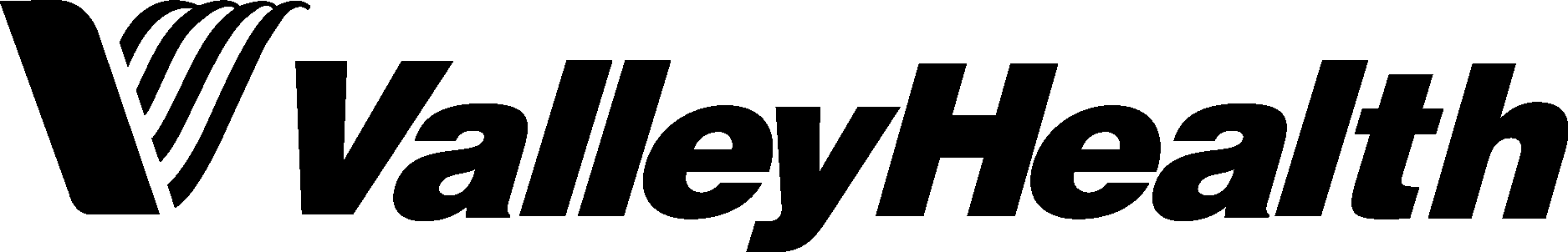 Valley Health Black Logo Vector Logo